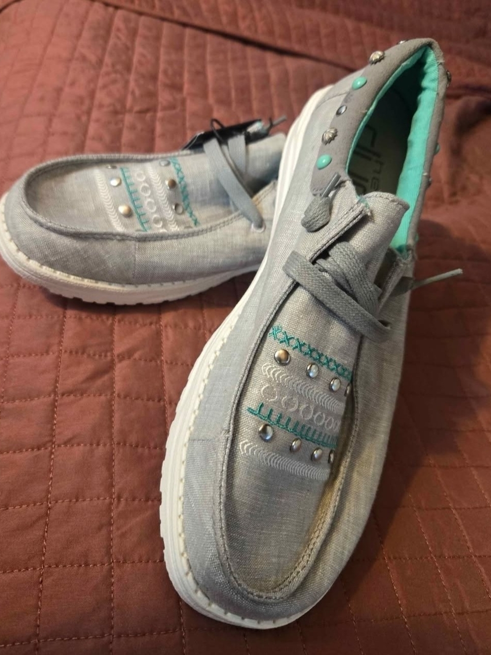 Hey Dudes NWT Wendy Annex Rodeo Grey Womens' Size 10